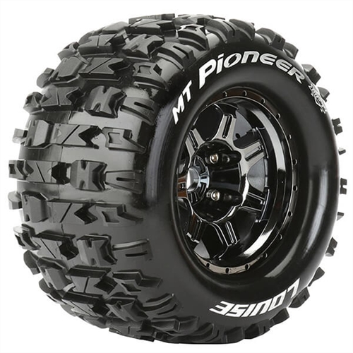 LOUISE RC MT-PIONEER 1/8 SPORT 0" OFFSET HEX 17MM BLACK E-